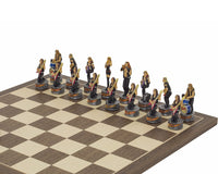 The Jazz Band Vs Rock Stars Hand-Painted Themed Chess Pieces by Italfama