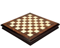 43cm Walnut and Maple Chess Cabinet with Removable Lid