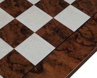 52cm Dark Walnut Burl Luxury Italian Chessboard