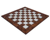 52cm Dark Walnut Burl Luxury Italian Chessboard