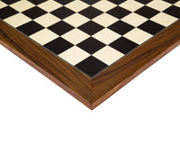 19.7 inch black anegre and palisander deluxe chess board with high gloss finish, featuring 2 inch playing squares and beautiful crafted in Spain.