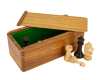 28cm Sheesham Chess Piece Box with Sliding Lid