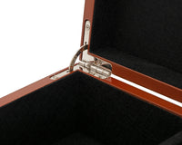 Root Wood Burl Chess Piece Case with Hinged Lid - Small