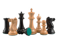 1849 Reproduction Staunton Ebony Chess Pieces - 10.2cm