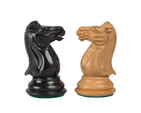 1849 Reproduction Staunton Ebony Chess Pieces - 10.2cm