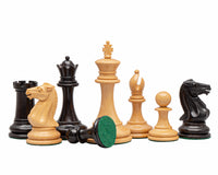 The Rochester Ebony Chess Pieces - 10.2cm