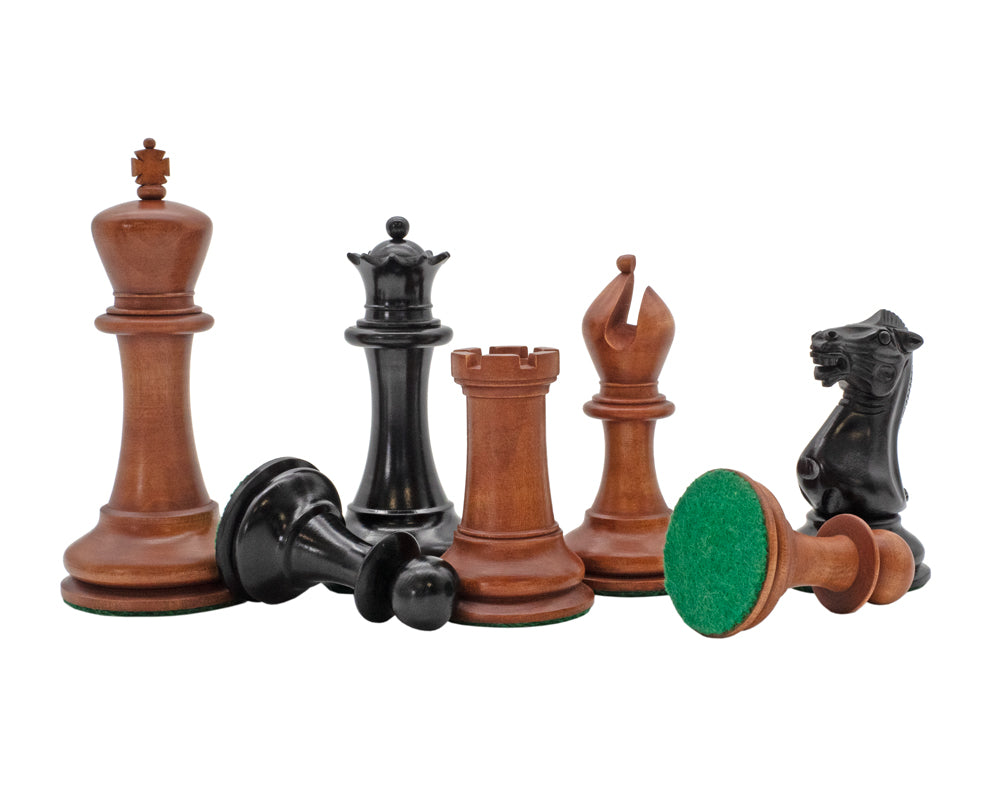 1849 Reproduction Luxury Chess Men Ebony and antiqued Boxwood 11cm