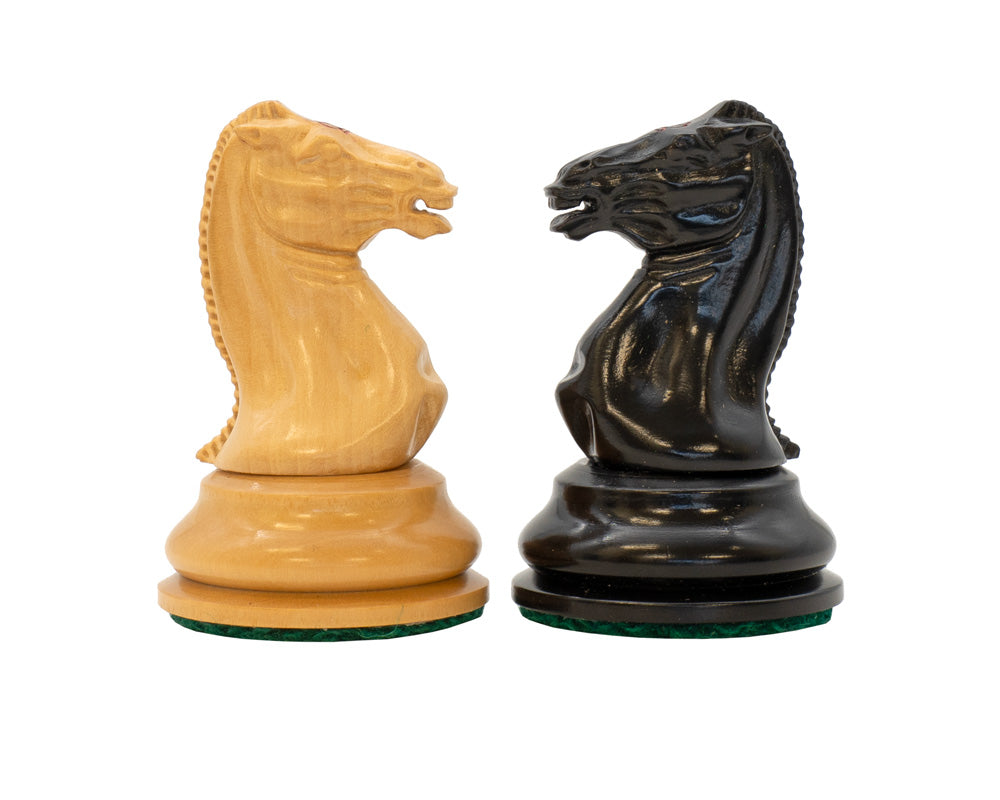 Harrwitz 9cm Ebonised Chess Men