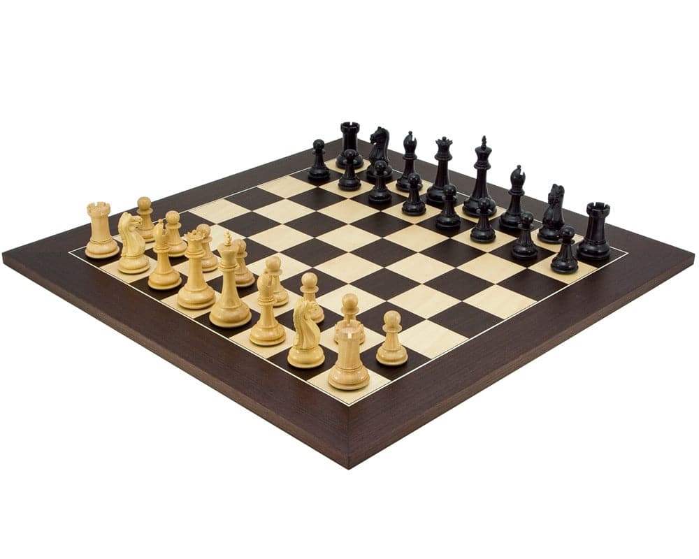 Oxford Series Black and Wenge Chess Set