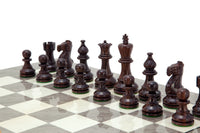 Atlantic Rosewood & Ash Burl Chess Set