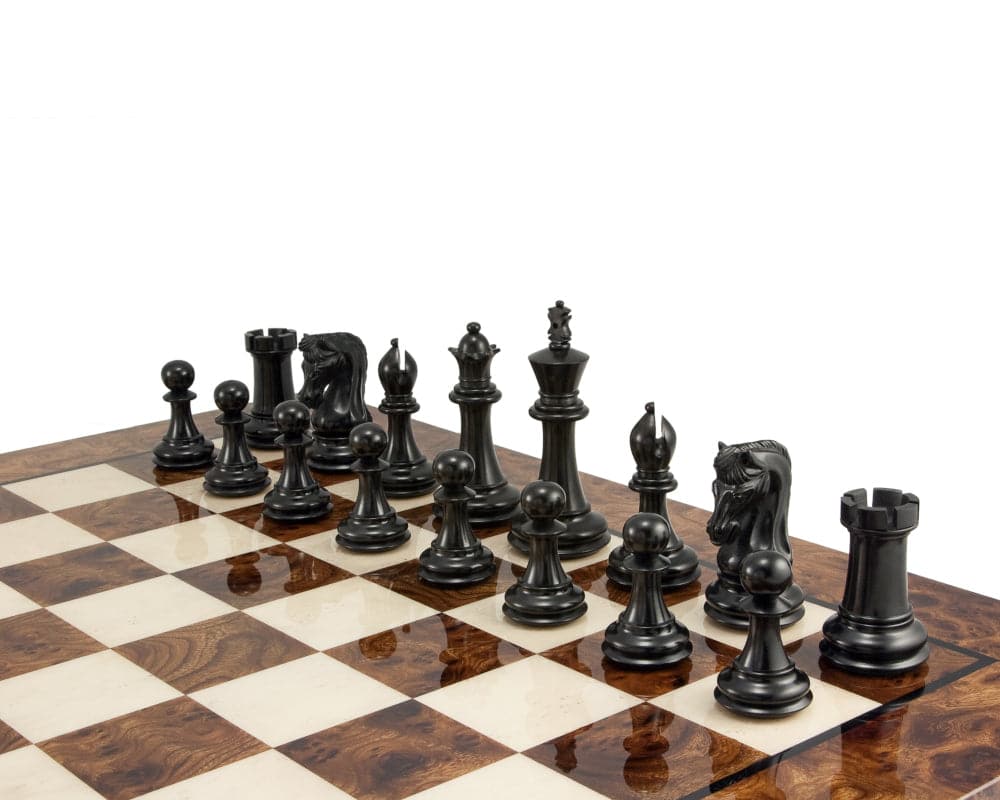Canterbury Knight Ebony Luxury Chess Set (Hover Image)