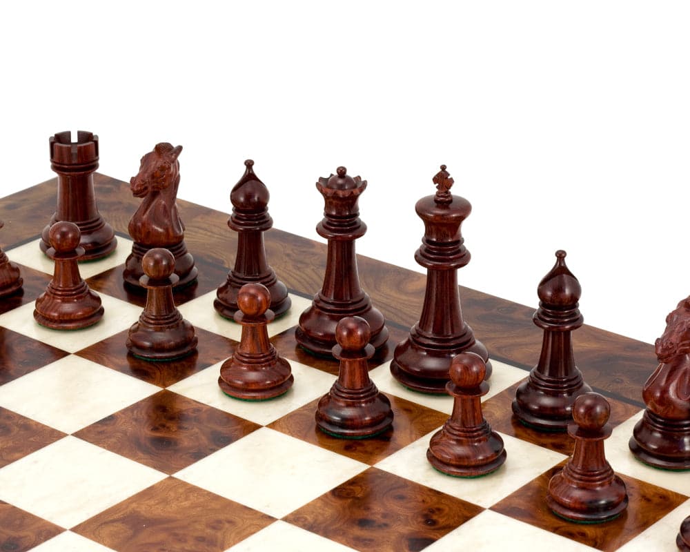 Madrid Rosewood and Briar Luxury Chess Set (Hover Image)