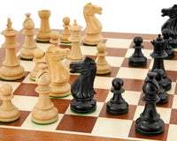 Royal Flower Mahogany Chess Set