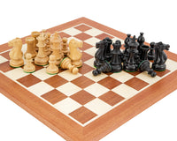 Royal Flower Mahogany Chess Set