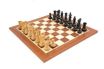Royal Flower Mahogany Chess Set