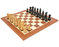 Royal Flower Mahogany Chess Set