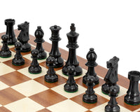 Conquest Series Black and Mahogany Chess Set