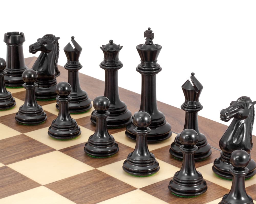 Parthenon Grand Ebony and Walnut Chess Set (Hover Image)