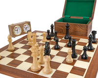 World Chess Championship Chess Set, Clock & Wooden Case