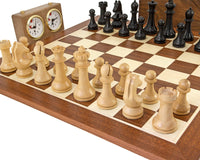 World Chess Championship Chess Set, Clock & Wooden Case
