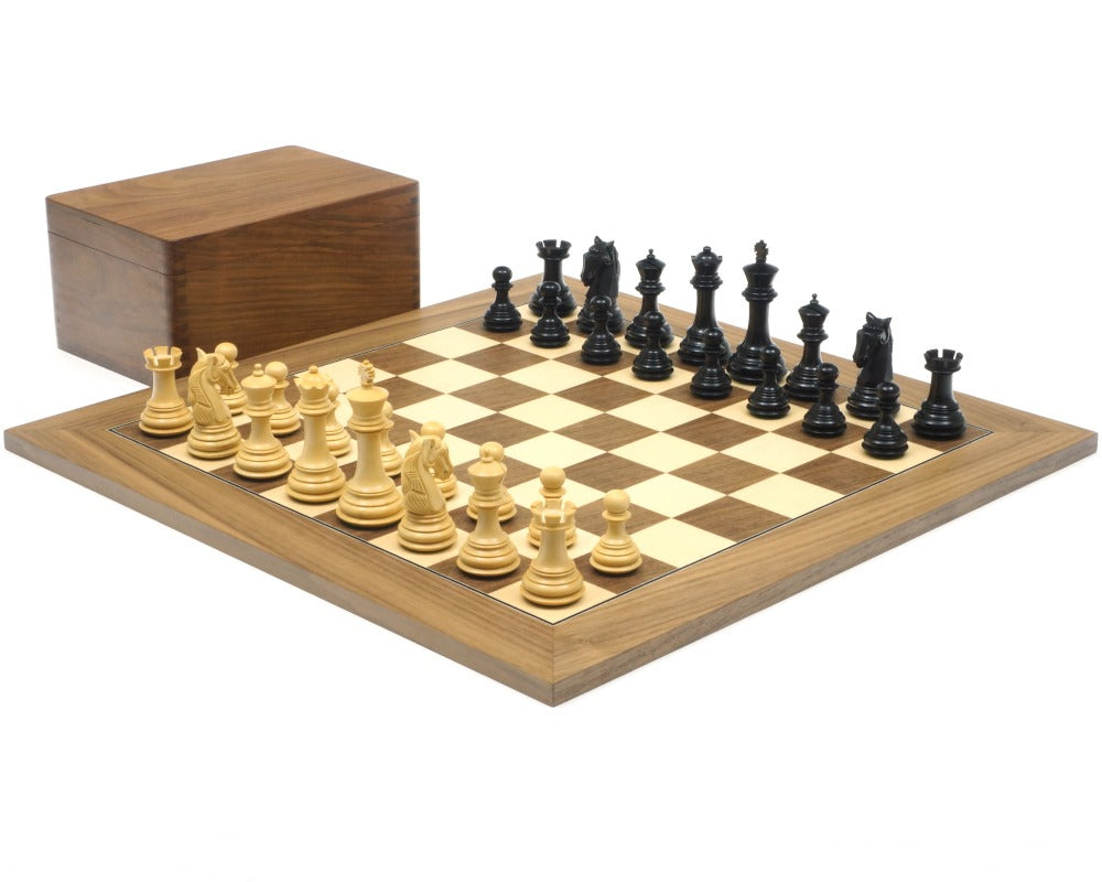 The Gambit Walnut Chess Set