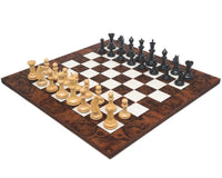 Classic Staunton Ebony & Dark Walnut Bath Series Grand Chess Set