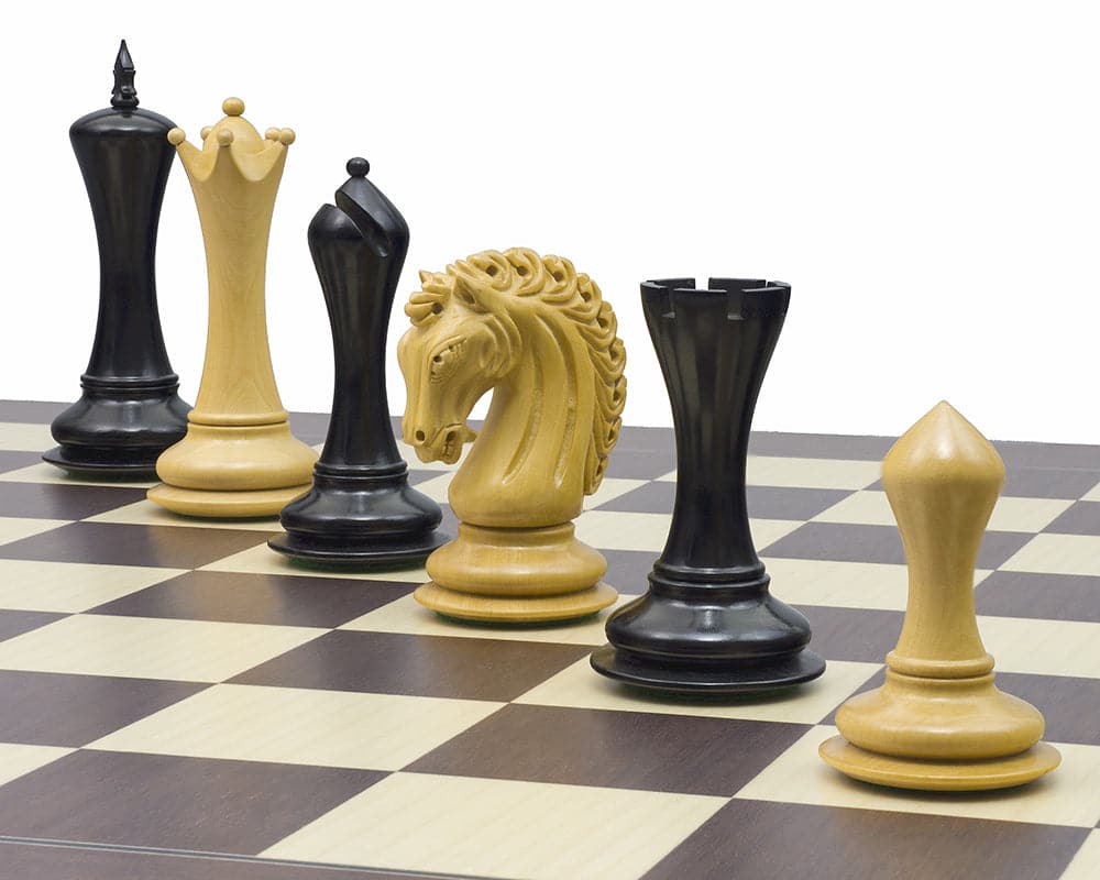 The Empire Knight Ebony Palisander Chess Set (Hover Image)