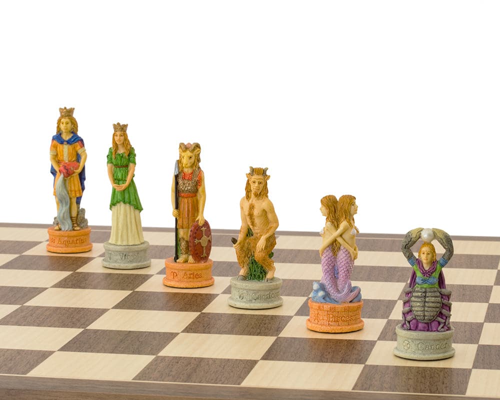 The Zodiac Hand Painted Chess Set (Hover Image)