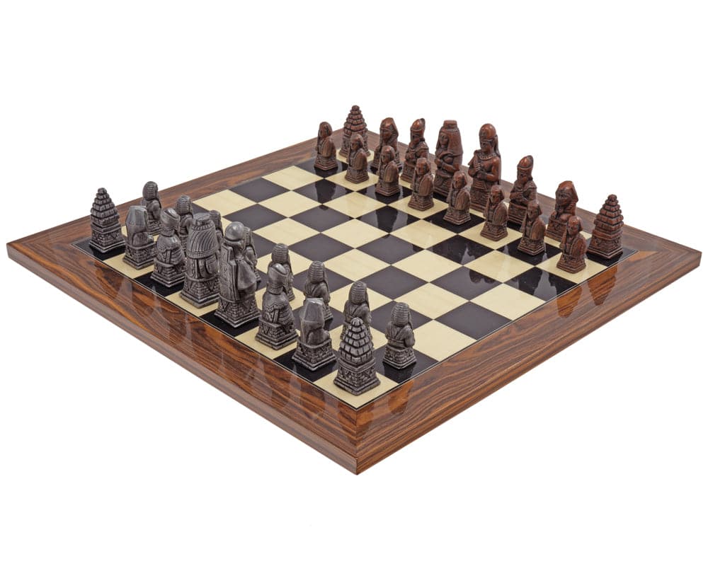 The Berkeley Chess Egyptian Metal & and Palisander Chess Set