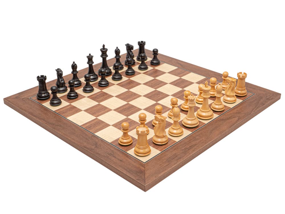 The Warwick Grand Black and Walnut Chess Set