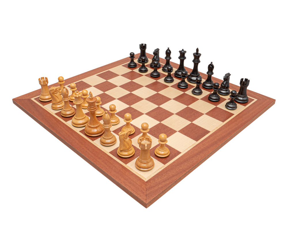 The Abingdon Black and Mahogany Chess Set