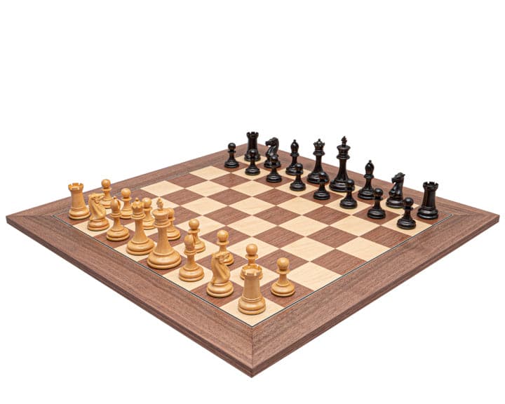 The Rochester Ebony and Walnut Grand Chess Set