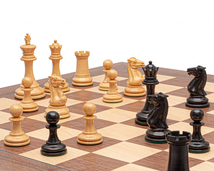 The Rochester Ebony and Walnut Grand Chess Set (Hover Image)