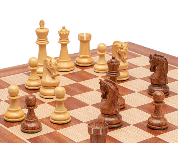 The Leningrad Acacia and Mahogany Chess Set (Hover Image)