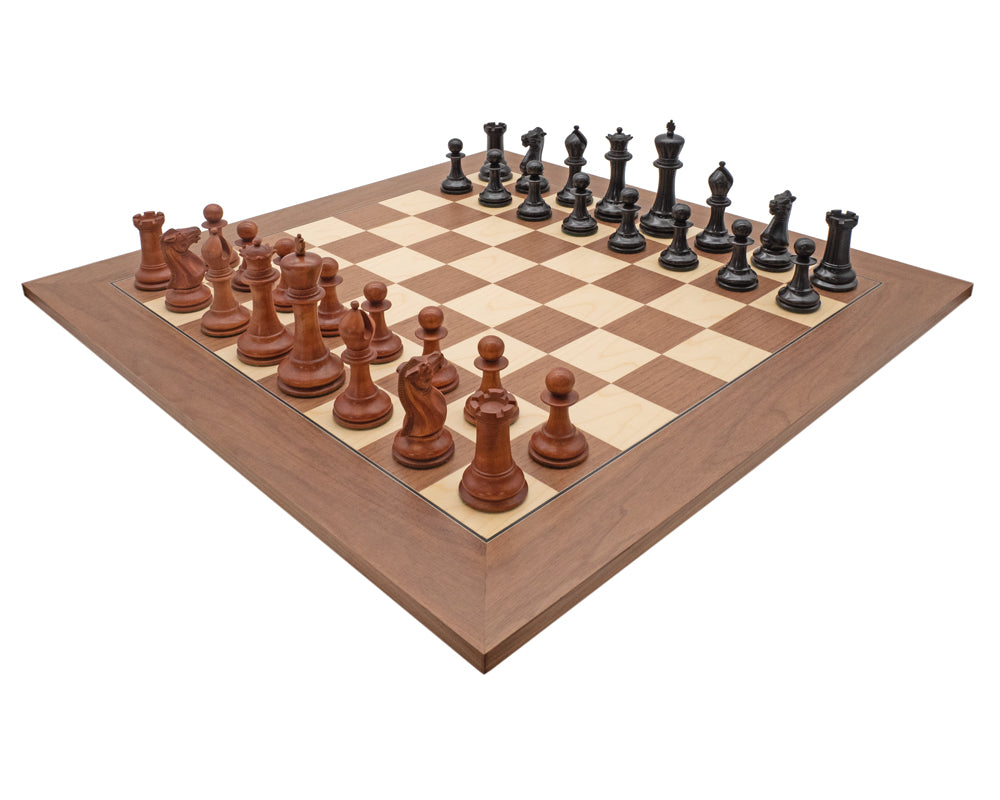 The 1849 Reproduction Ebony and Walnut Luxury Chess Set